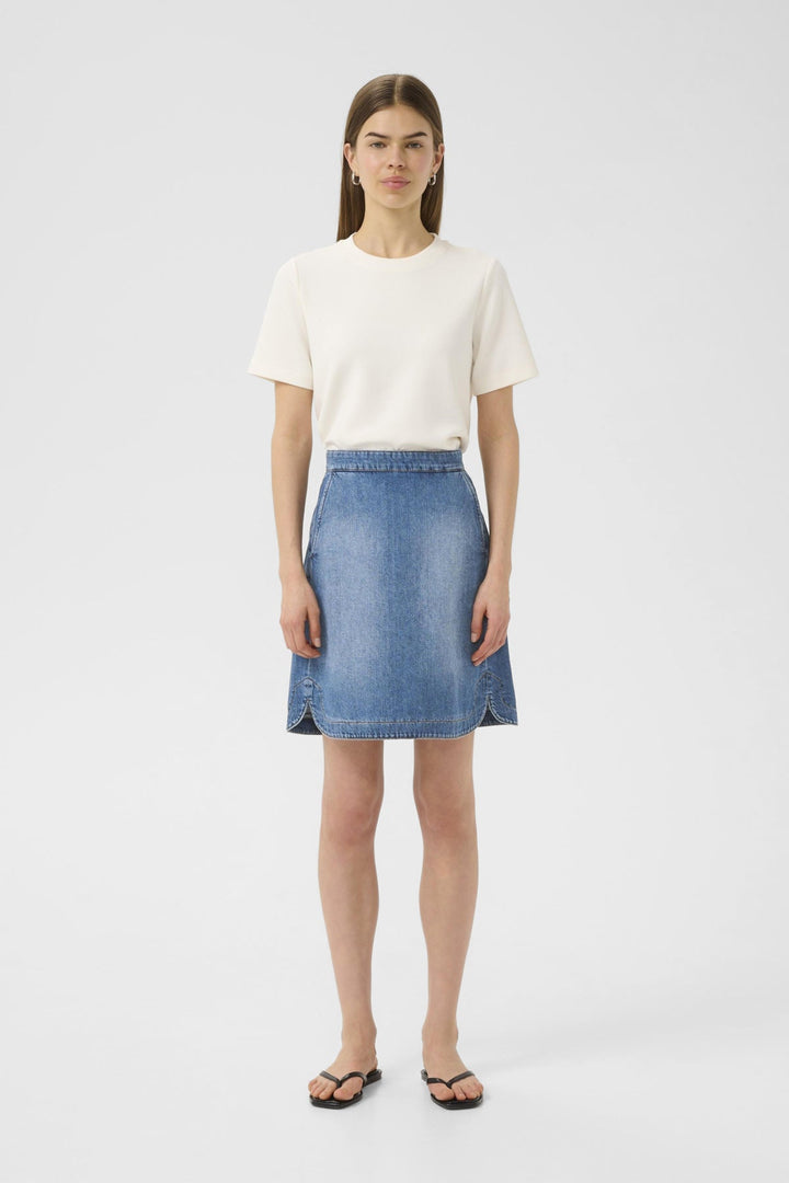 Bilaiw Bacca Skirt Medium Blue | Skjørt | Smuk - Dameklær på nett