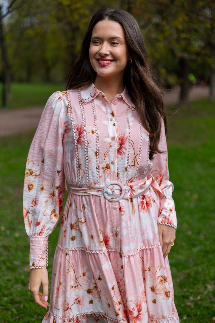Billa Ls Long Dress Chintz Rose Billa Aop | Kjoler | Smuk - Dameklær på nett
