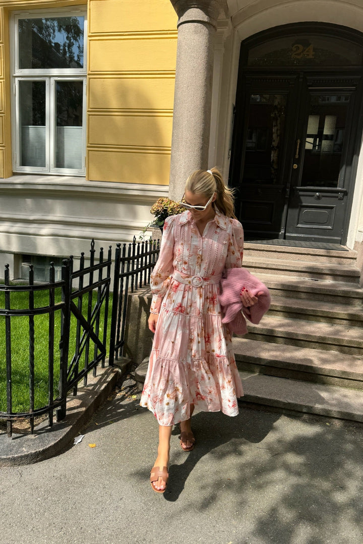 Billa Ls Long Dress Chintz Rose Billa Aop | Kjoler | Smuk - Dameklær på nett