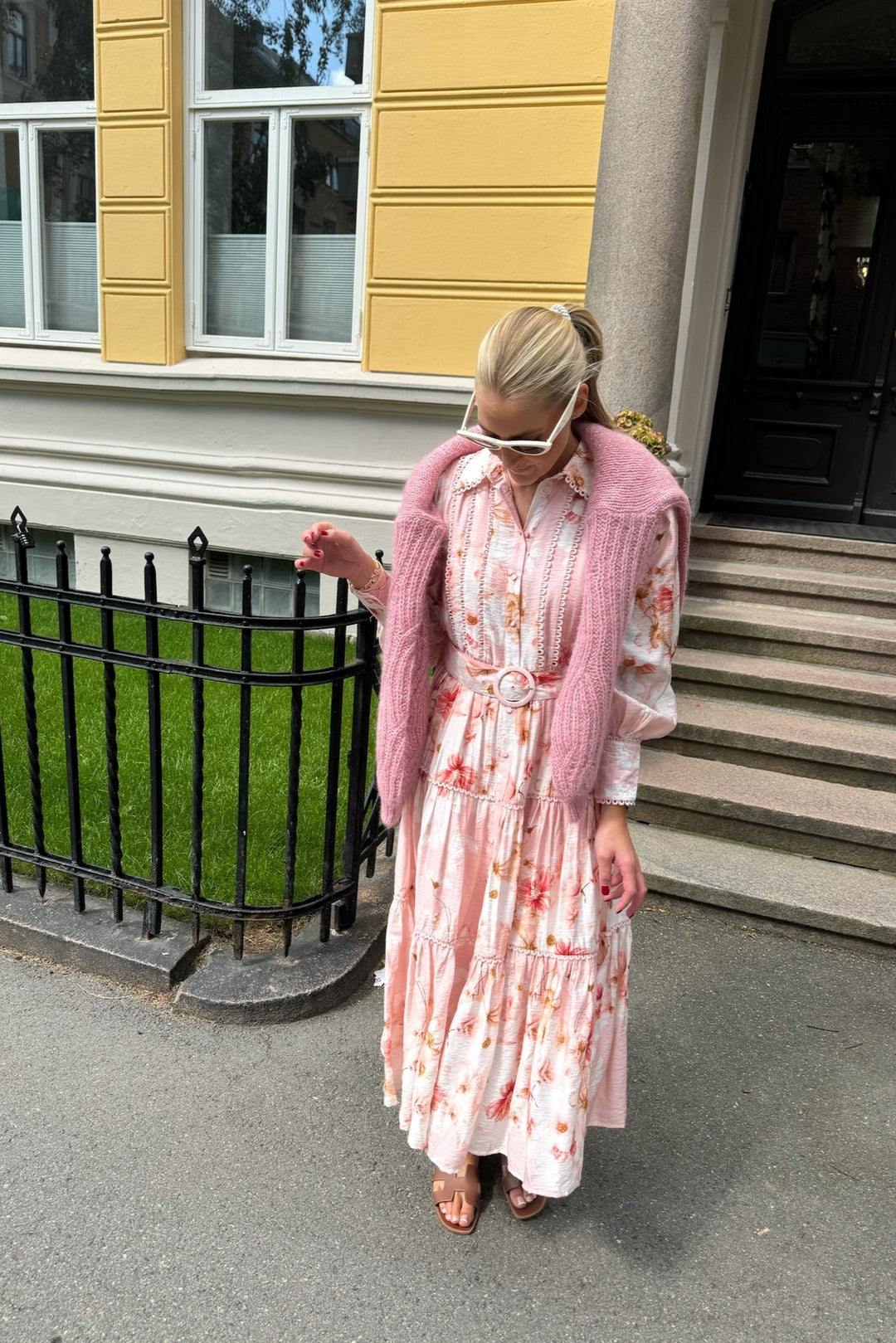 Billa Ls Long Dress Chintz Rose Billa Aop | Kjoler | Smuk - Dameklær på nett