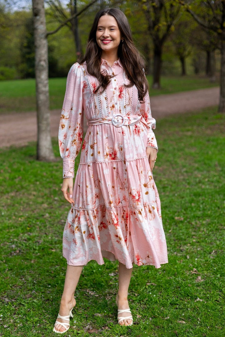 Billa Ls Long Dress Chintz Rose Billa Aop | Kjoler | Smuk - Dameklær på nett