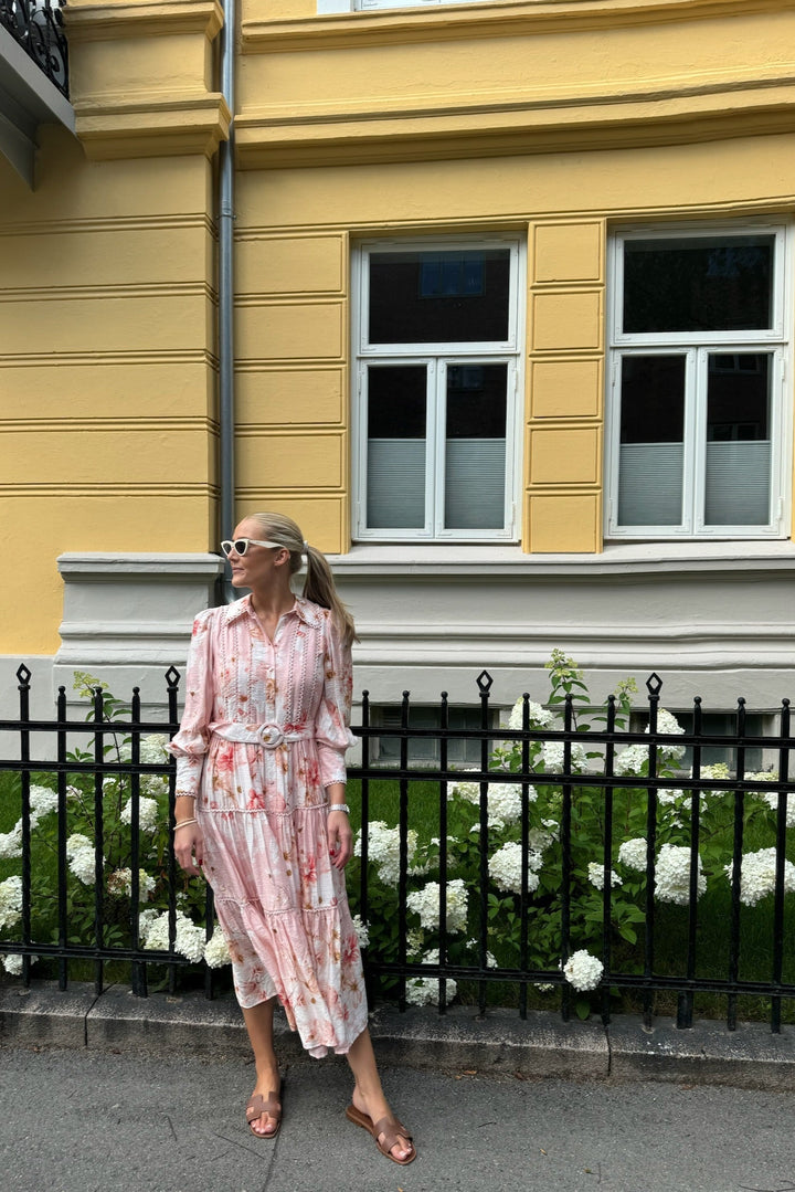 Billa Ls Long Dress Chintz Rose Billa Aop | Kjoler | Smuk - Dameklær på nett
