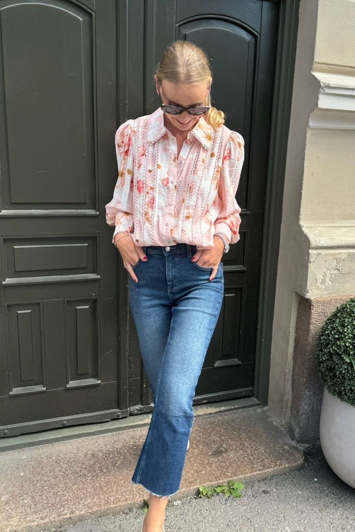 Billa Ls Shirt Chintz Rose Billa Aop | Skjorter og bluser | Smuk - Dameklær på nett