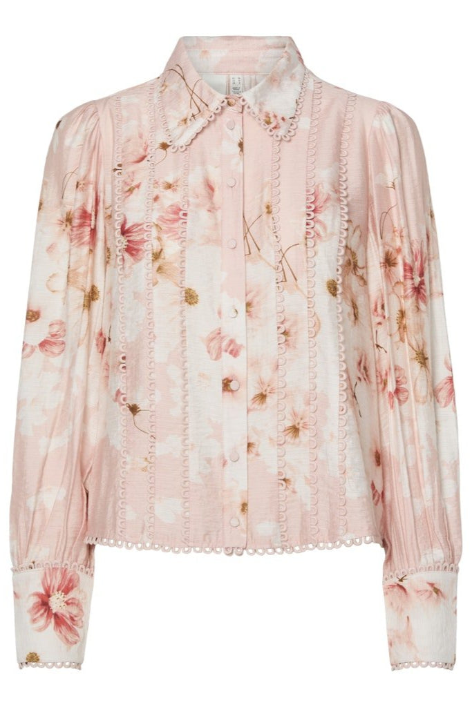 Billa Ls Shirt Chintz Rose Billa Aop | Skjorter og bluser | Smuk - Dameklær på nett