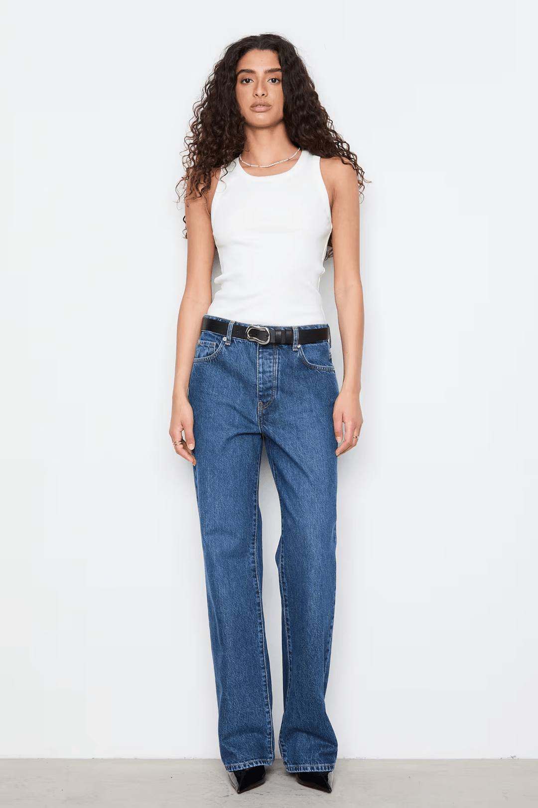 Billie Jeans Washed Dark Blue | Bukser | Smuk - Dameklær på nett