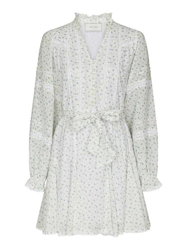 Birgitte Print Flower Dress Off White | Kjoler | Smuk