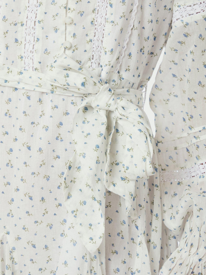 Birgitte Print Flower Dress Off White | Kjoler | Smuk