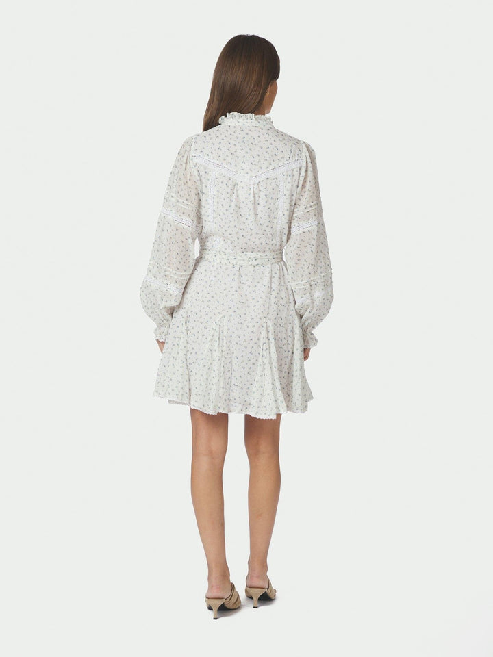 Birgitte Print Flower Dress Off White | Kjoler | Smuk