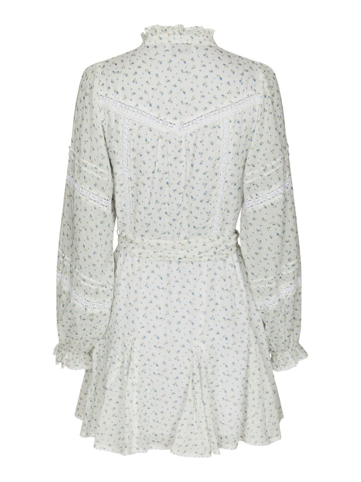Birgitte Print Flower Dress Off White | Kjoler | Smuk