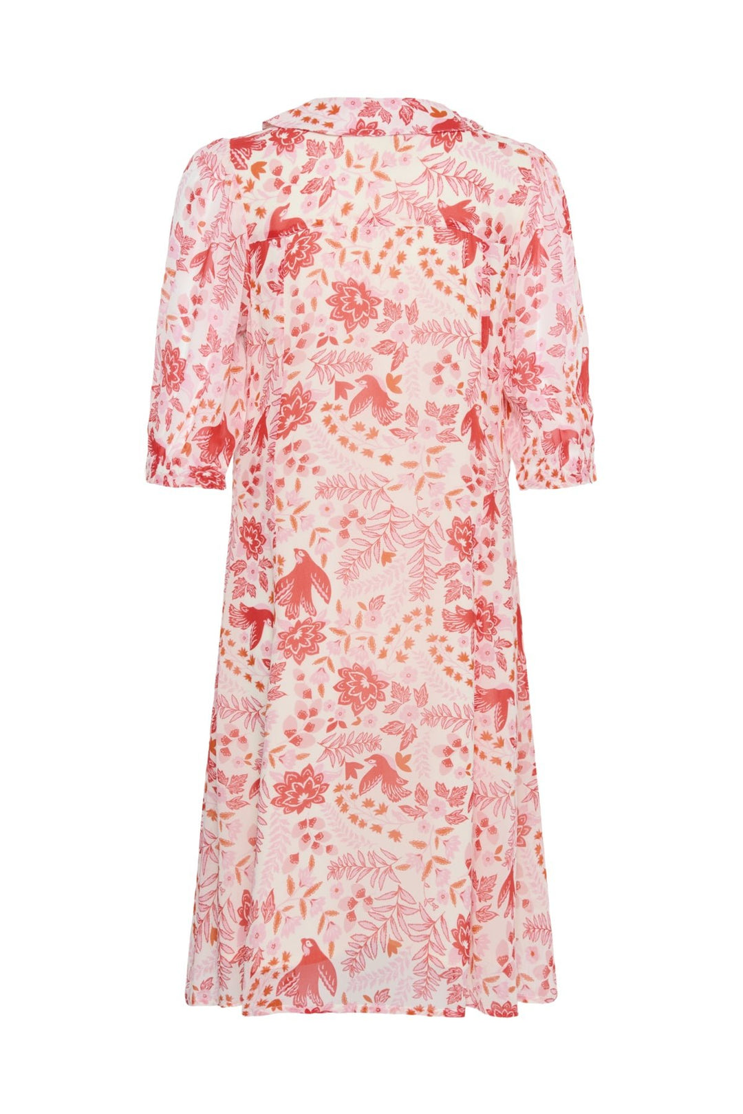 Bitelle Dress Poppy Red Bird Print | Kjoler | Smuk