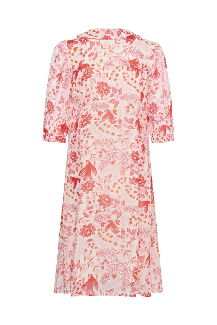 Bitelle Dress Poppy Red Bird Print | Kjoler | Smuk