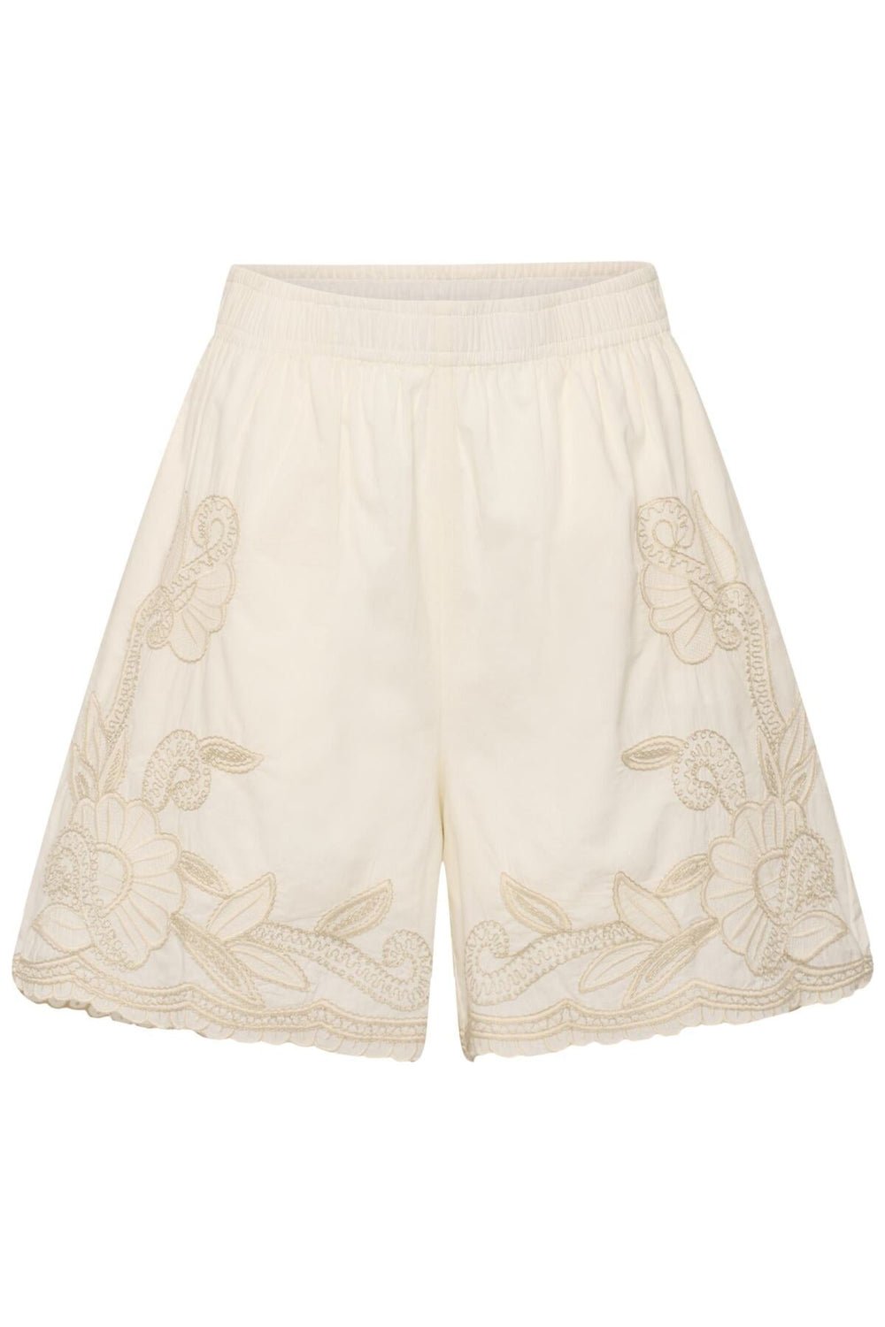 Bitja Shorts Whisper White W French Oak Emb | Shorts | Smuk