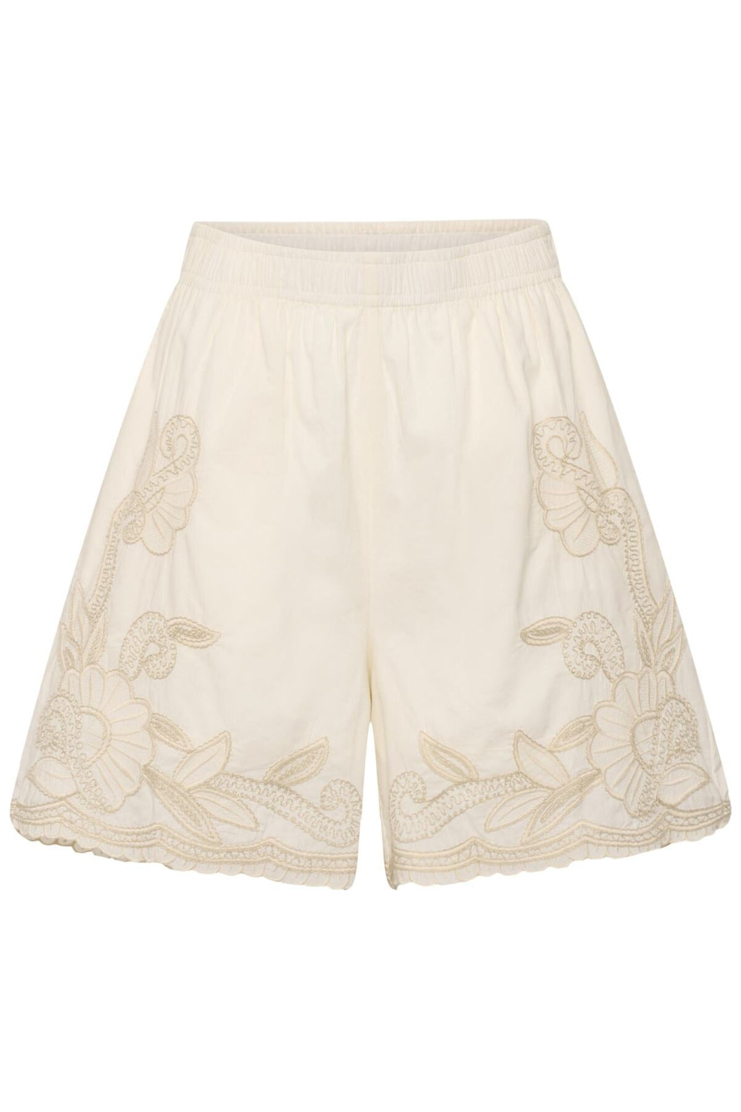 Bitja Shorts Whisper White W French Oak Emb | Shorts | Smuk