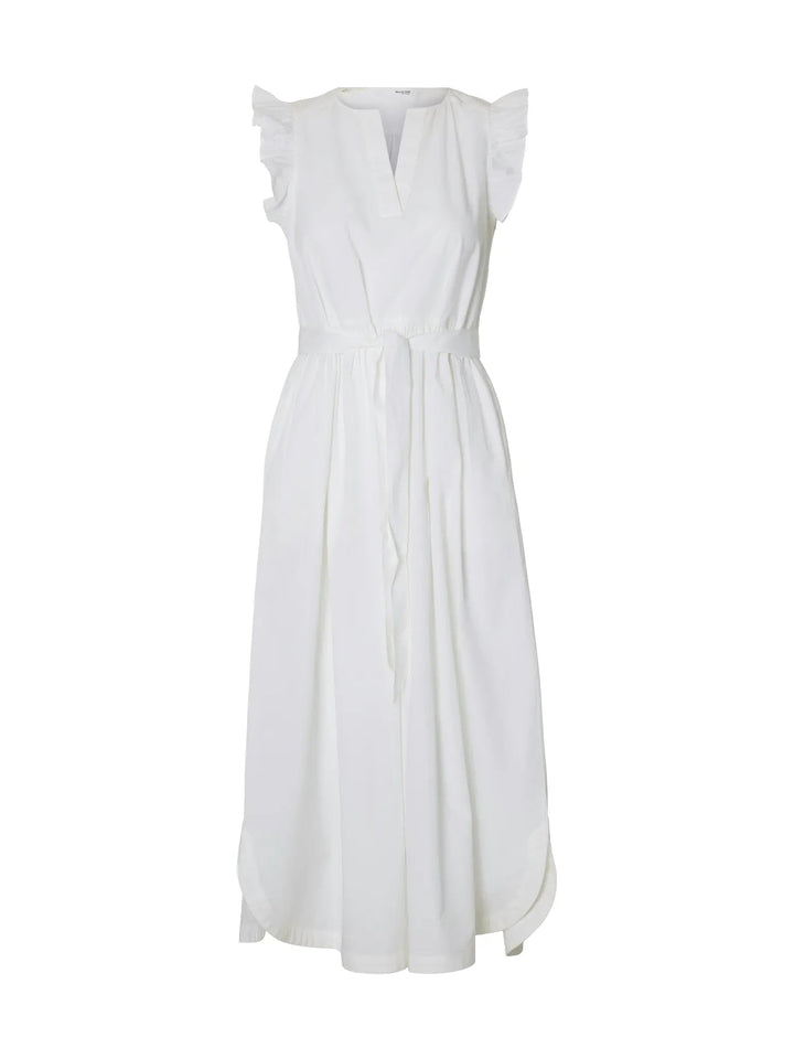 Blair - Ida Regular Sl Long Dress Bright White | Kjoler | Smuk