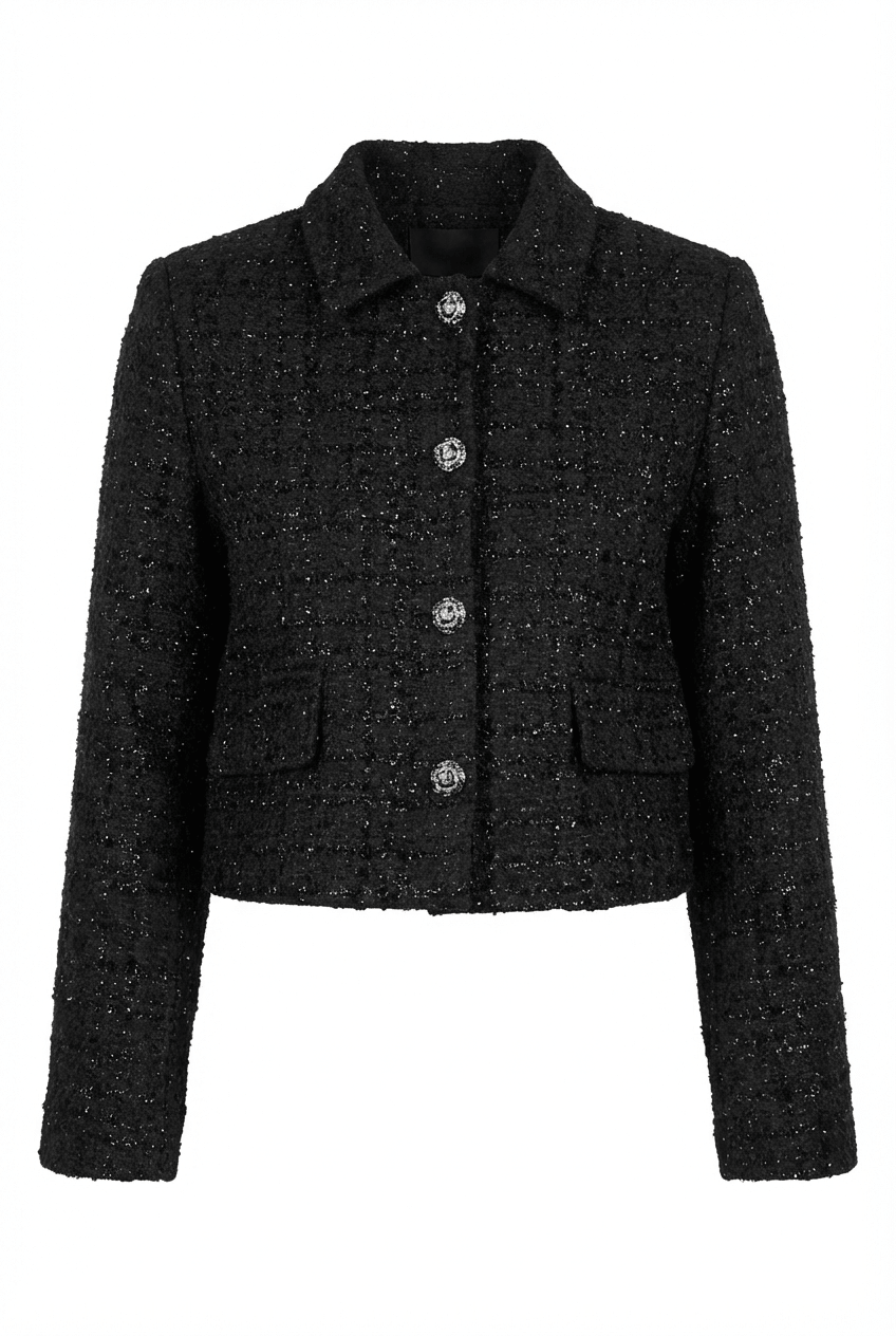 Blazer Tweeded Black | Blazer | Smuk