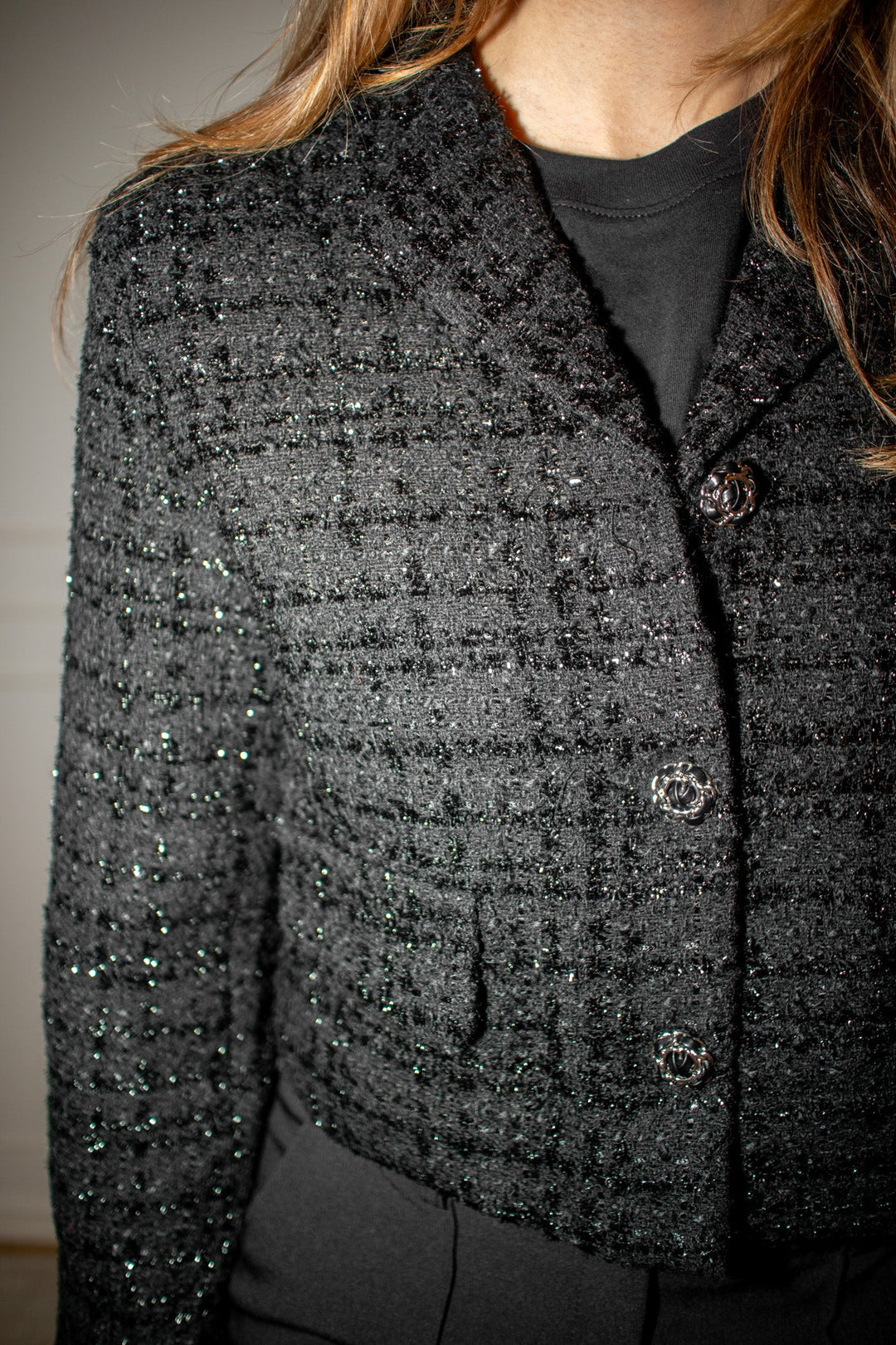 Blazer Tweeded Black | Blazer | Smuk - Dameklær på nett