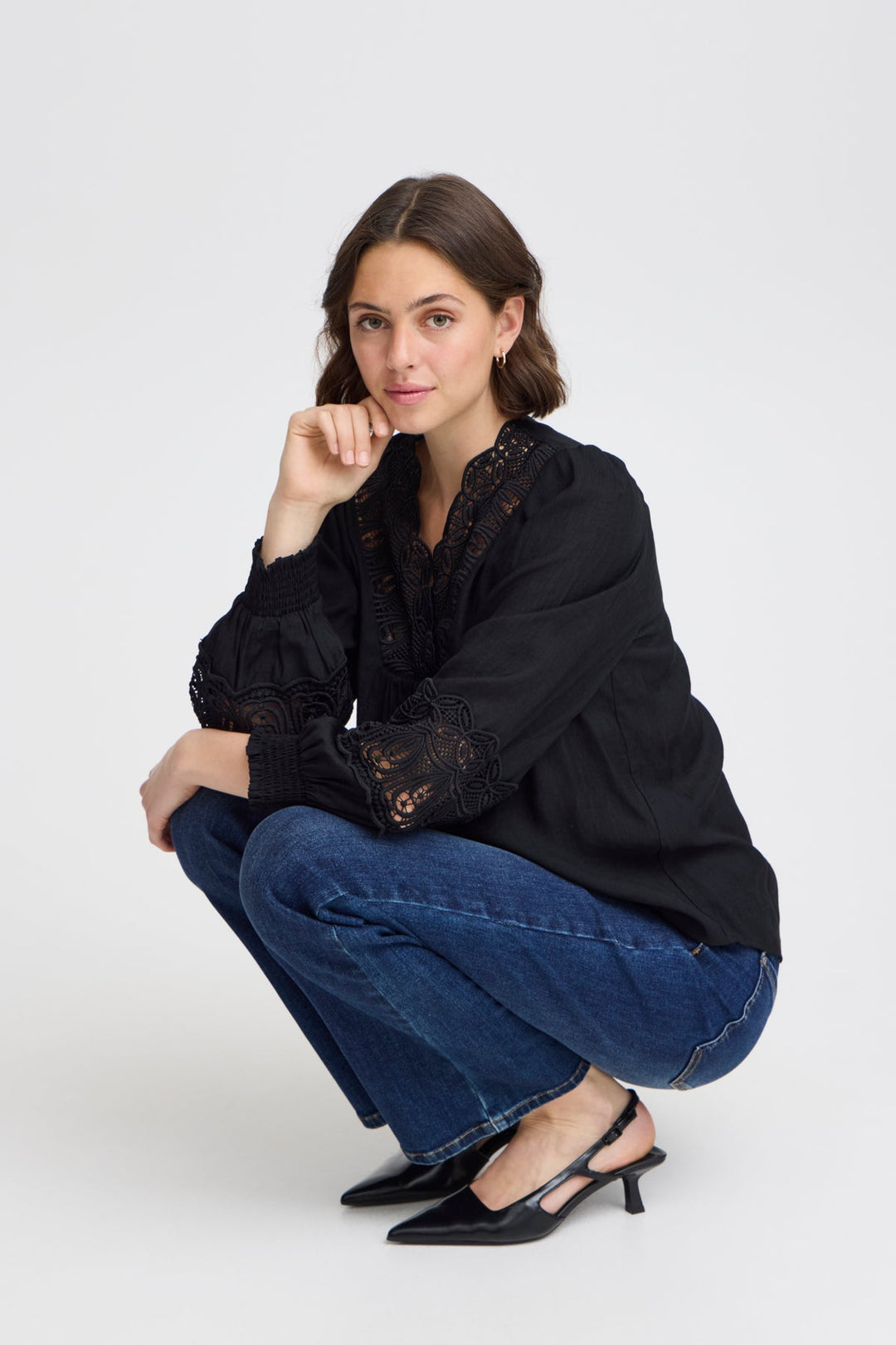 Blondie Blouse Black | Skjorter og bluser | Smuk - Dameklær på nett