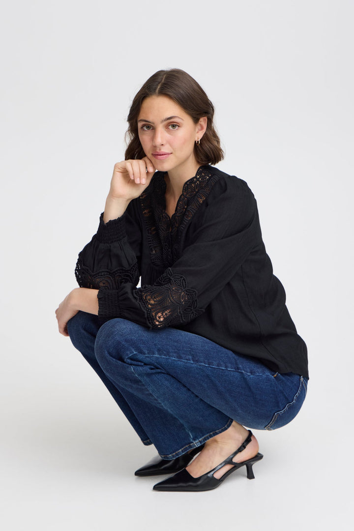Blondie Blouse Black | Skjorter og bluser | Smuk - Dameklær på nett