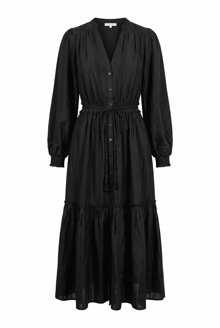 Bohemian Belt Dress Black | Kjoler | Smuk