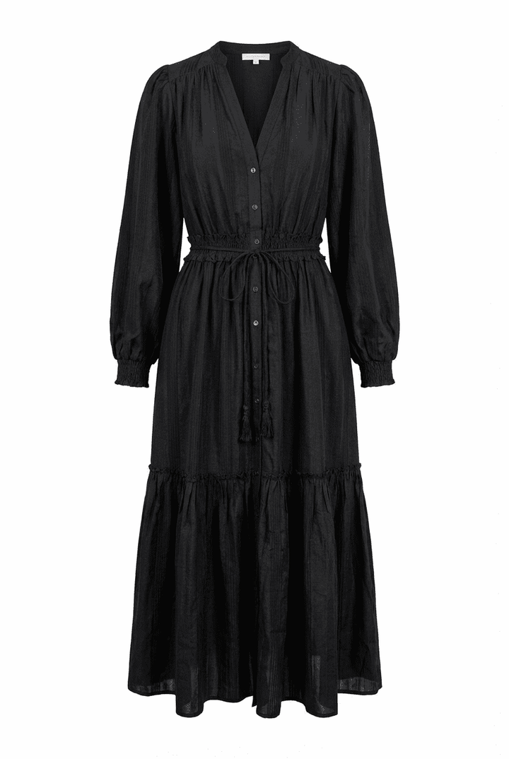 Bohemian Belt Dress Black | Kjoler | Smuk