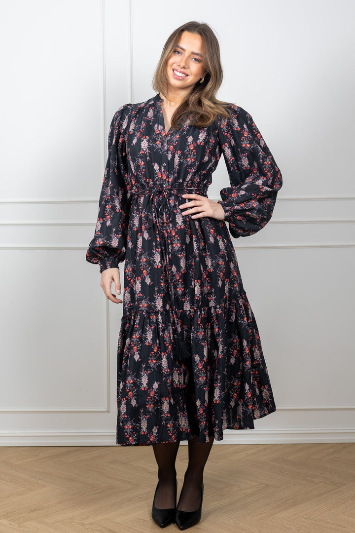 Bohemian Belt Dress Midnight Paisley | Kjoler | Smuk