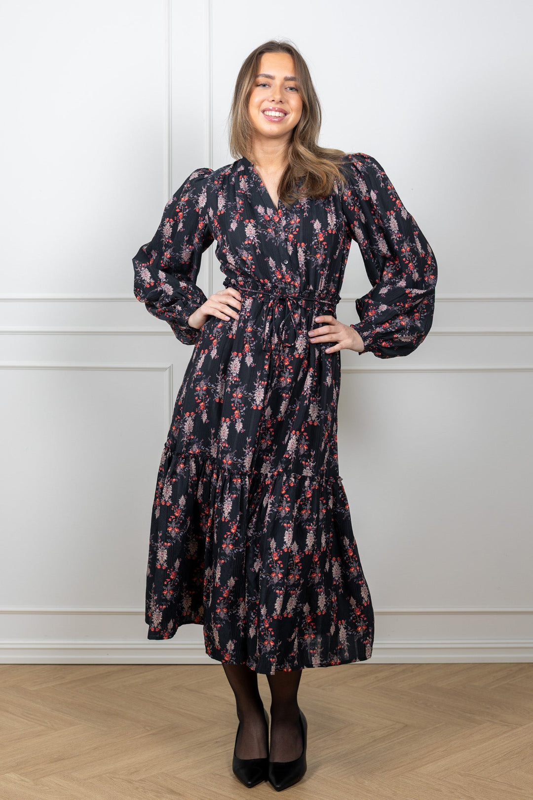 Bohemian Belt Dress Midnight Paisley | Kjoler | Smuk