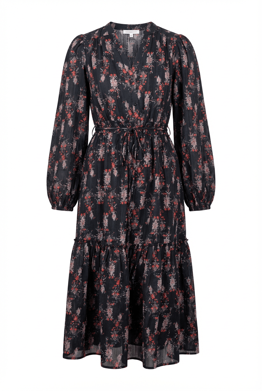Bohemian Belt Dress Midnight Paisley | Kjoler | Smuk
