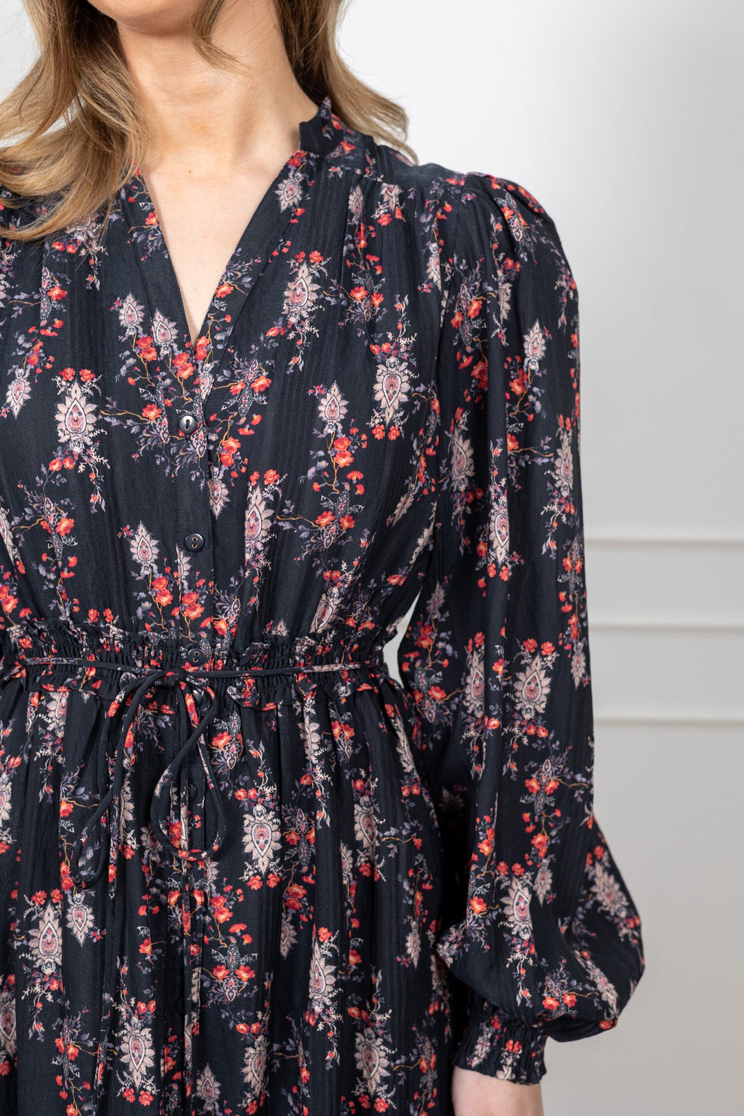 Bohemian Belt Dress Midnight Paisley | Kjoler | Smuk
