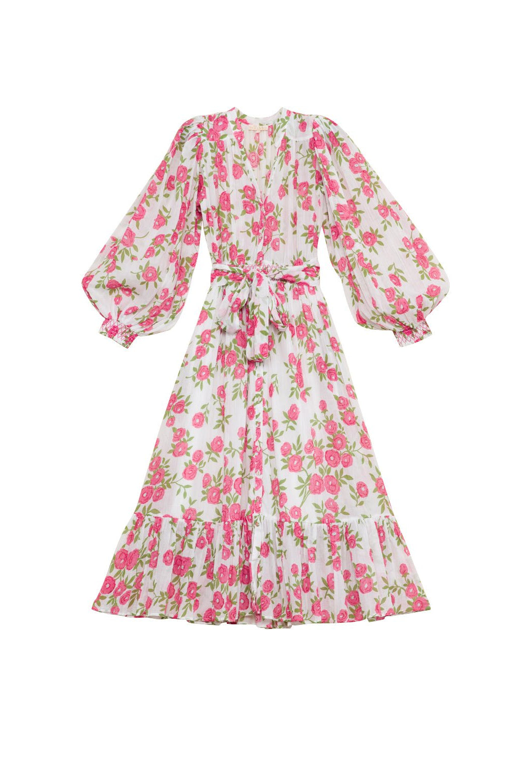 Bohemian Belt Dress Pink Meadow | Kjoler | Smuk - Dameklær på nett