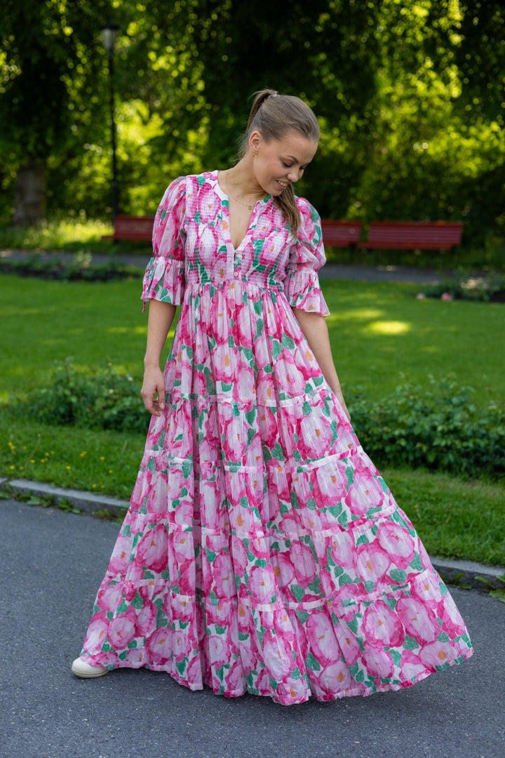 Bohemian Maxi Dress Peonies | Kjoler | Smuk - Dameklær på nett