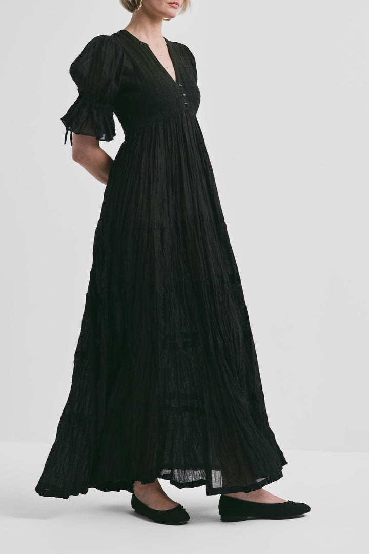 Bohemian Relaxed Dress Black | Kjoler | Smuk - Dameklær på nett