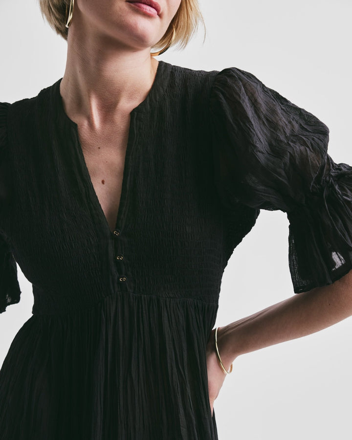 Bohemian Relaxed Dress Black | Kjoler | Smuk - Dameklær på nett