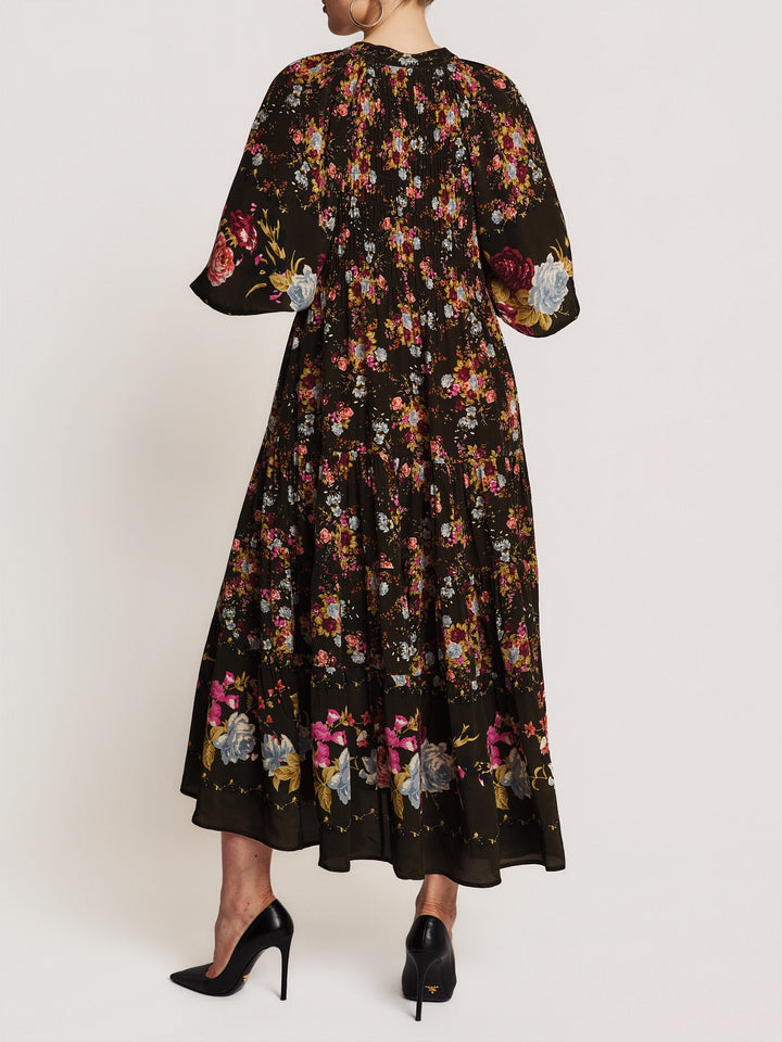 Bohemian Shift Dress Forest Bouquet | Kjoler | Smuk