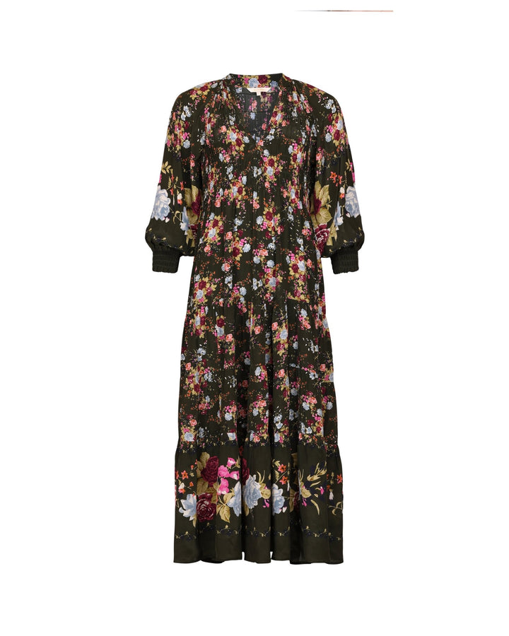 Bohemian Shift Dress Forest Bouquet | Kjoler | Smuk