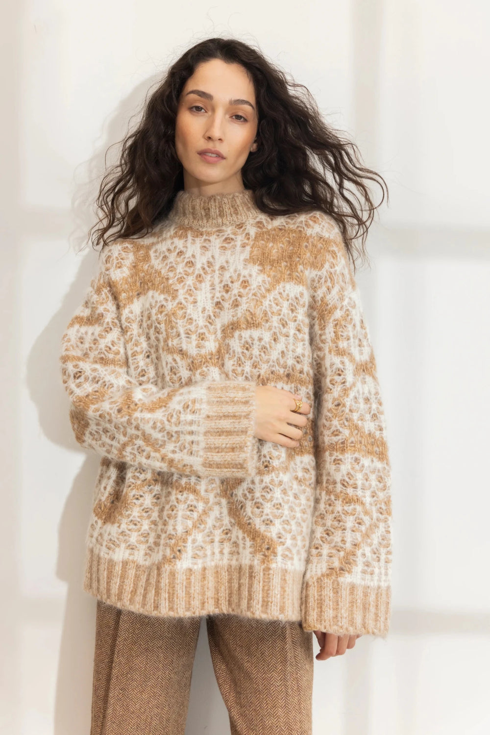 Bonnie Knit Camel | Genser | Smuk