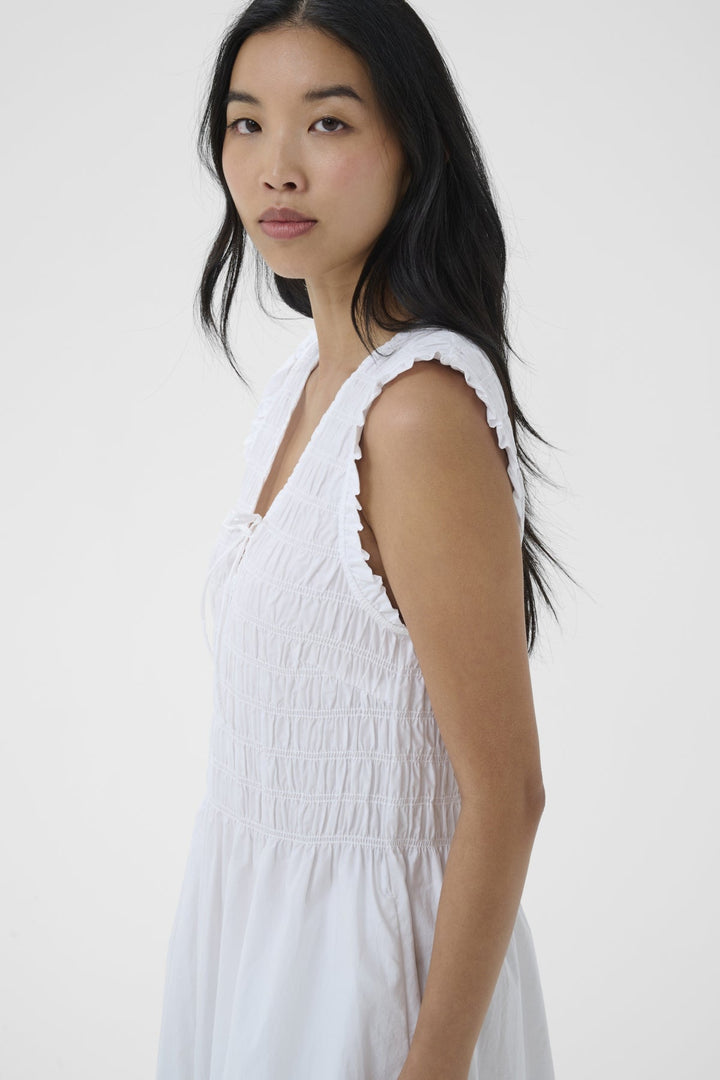 Borgnette Dress Bright White | Kjoler | Smuk