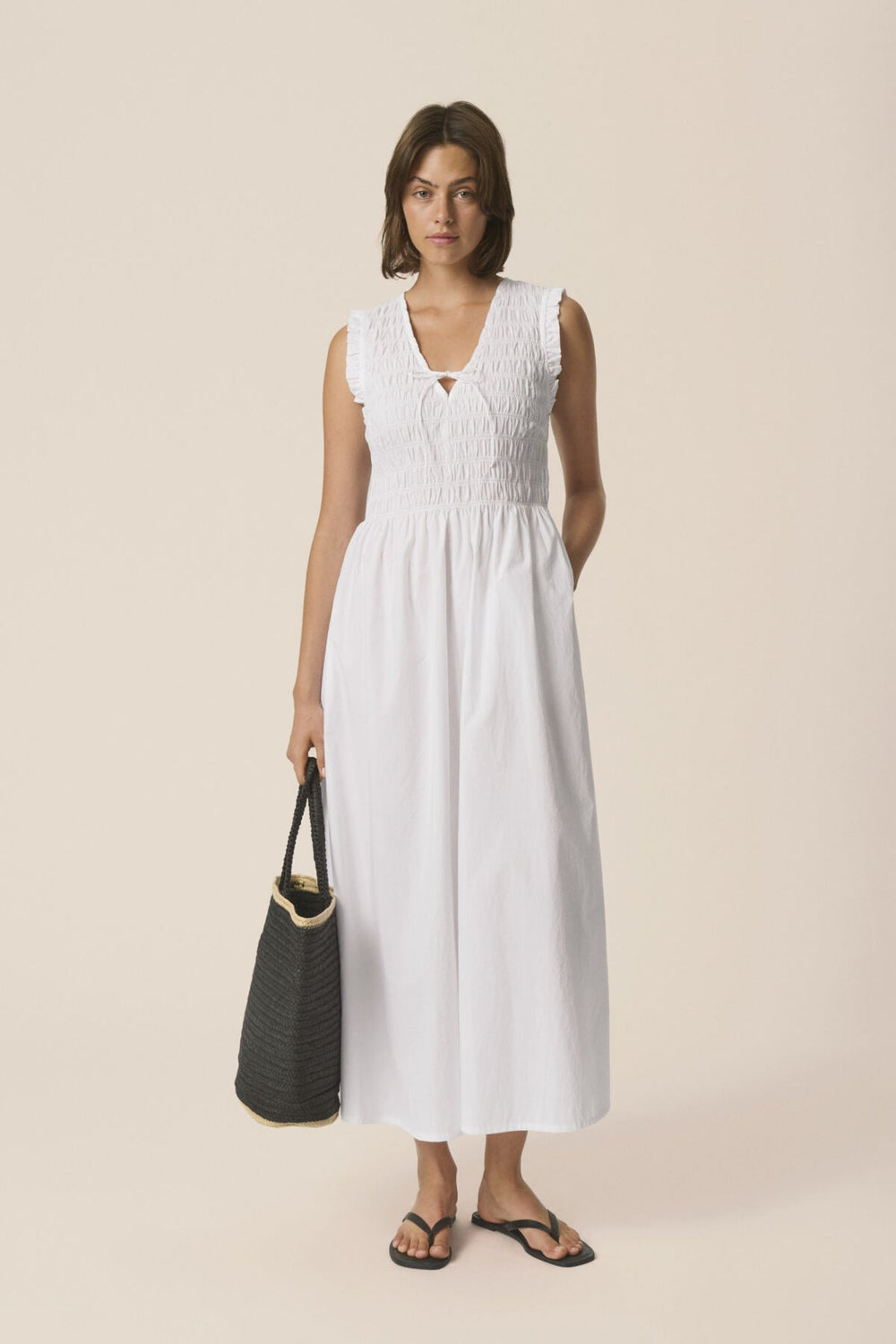 Borgnette Dress Bright White | Kjoler | Smuk