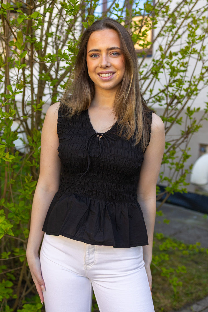 Borgny Top Black | Topper | Smuk