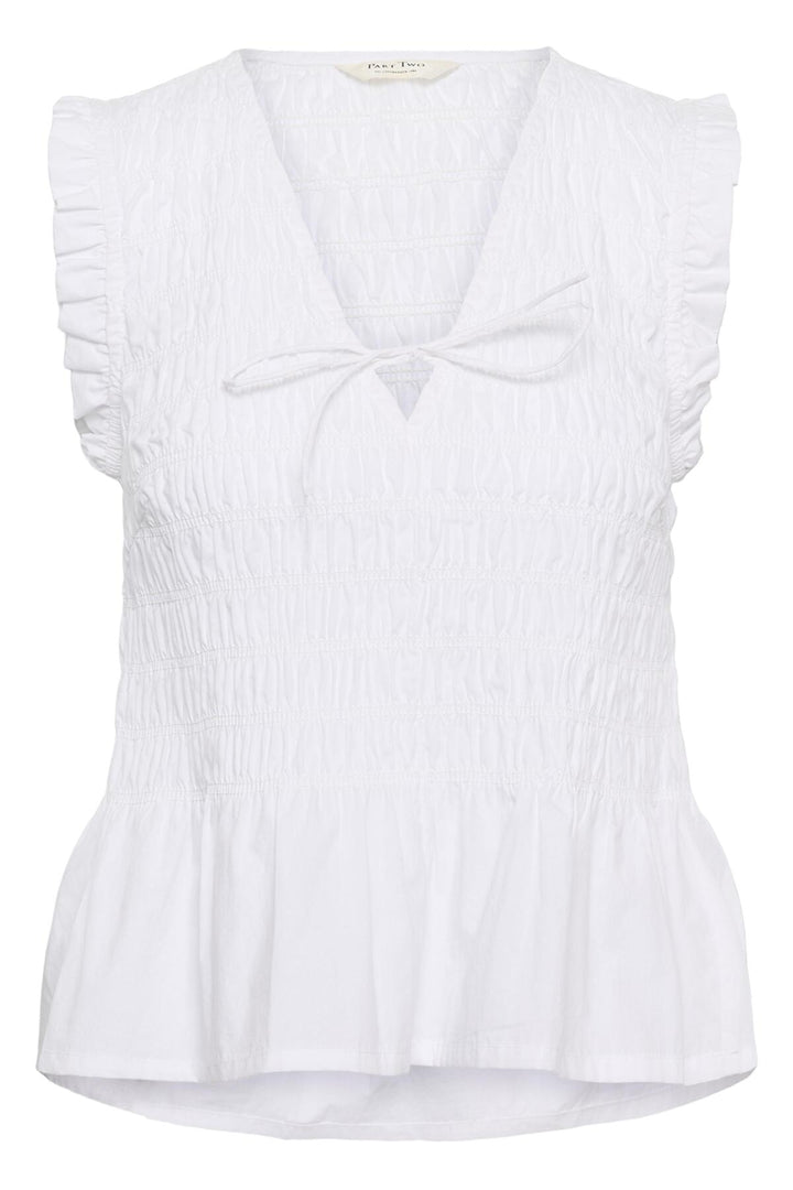 Borgny Top Bright White | Topper | Smuk