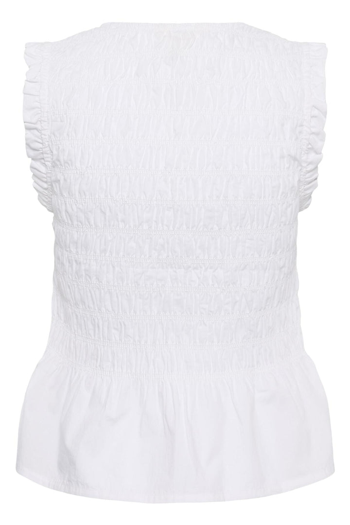 Borgny Top Bright White | Topper | Smuk