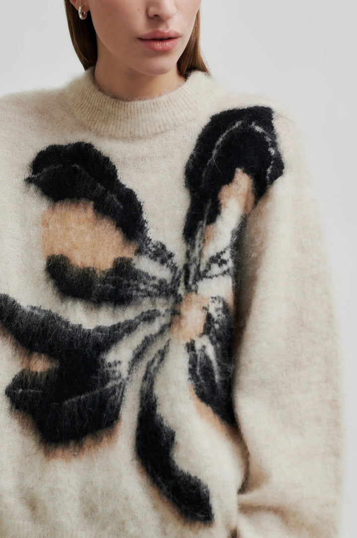 Botanic Knit O - Neck Brazilian Sand | Genser | Smuk - Dameklær på nett