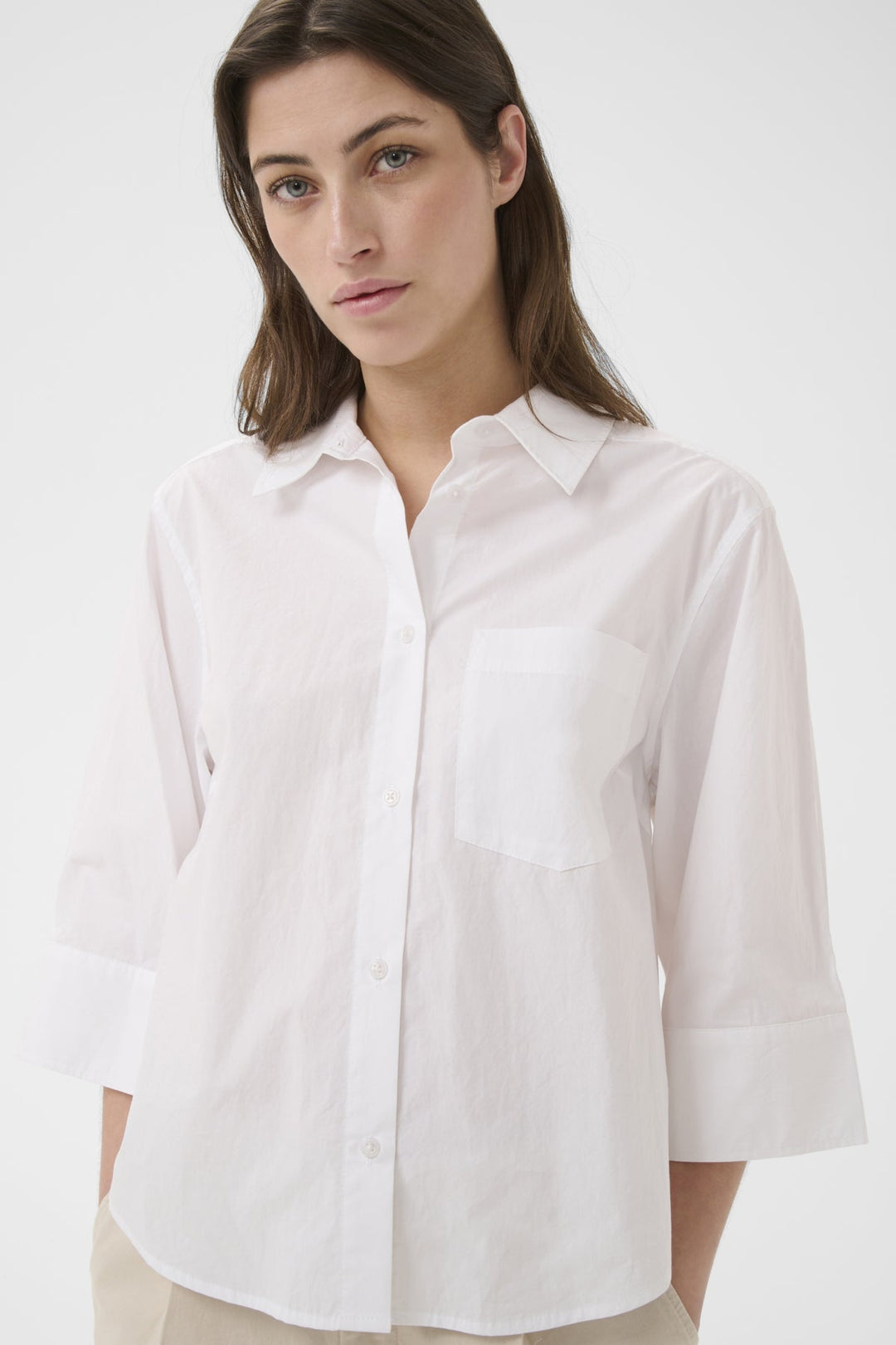 Botilla Shirt Bright White | Skjorter og bluser | Smuk