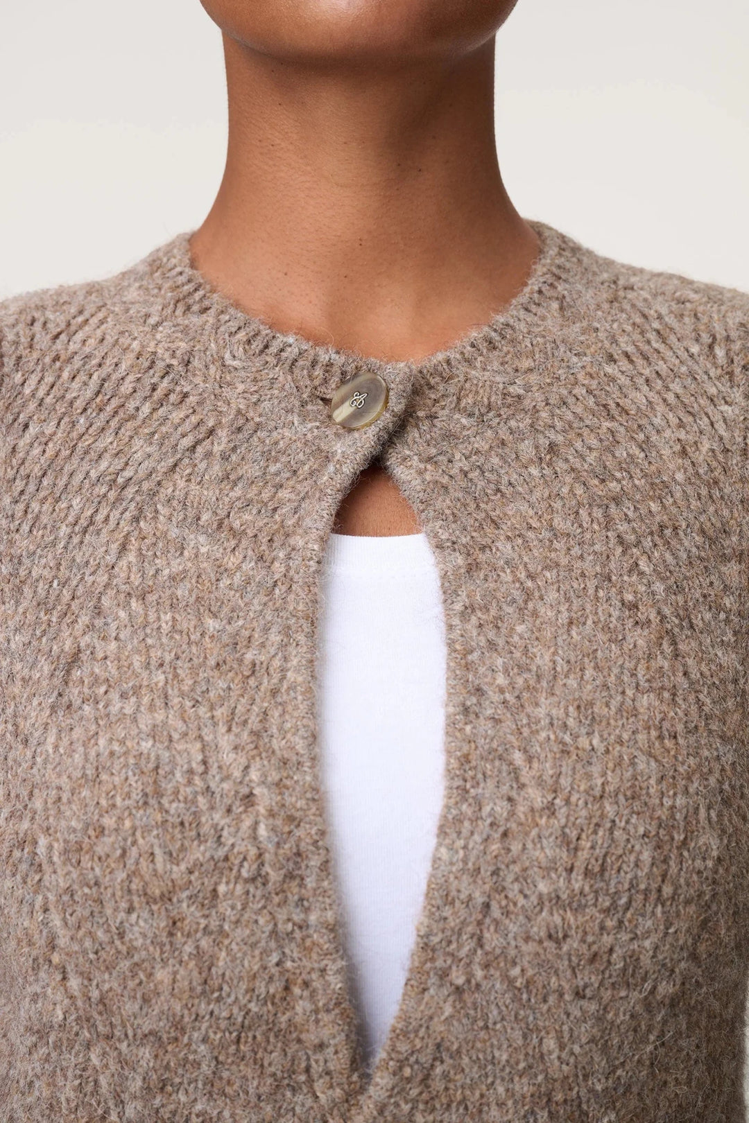 Botti Cardigan Greige Melange | Genser | Smuk
