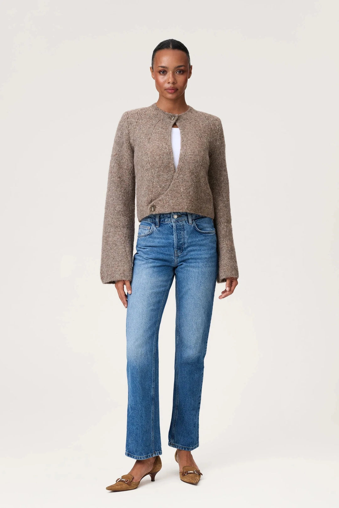 Botti Cardigan Greige Melange | Genser | Smuk