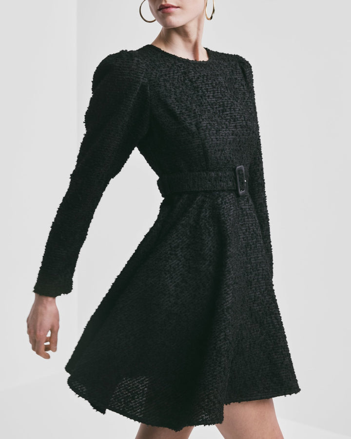 Boucle Belt Dress Black | Kjoler | Smuk - Dameklær på nett