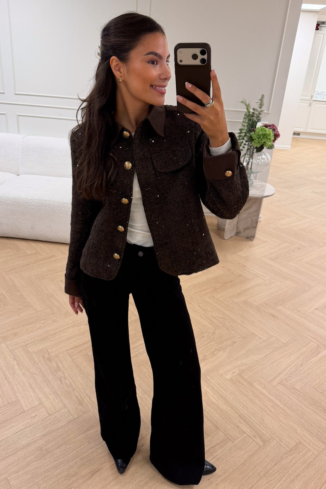 Boucle Blazer Brown | Yttertøy | Smuk