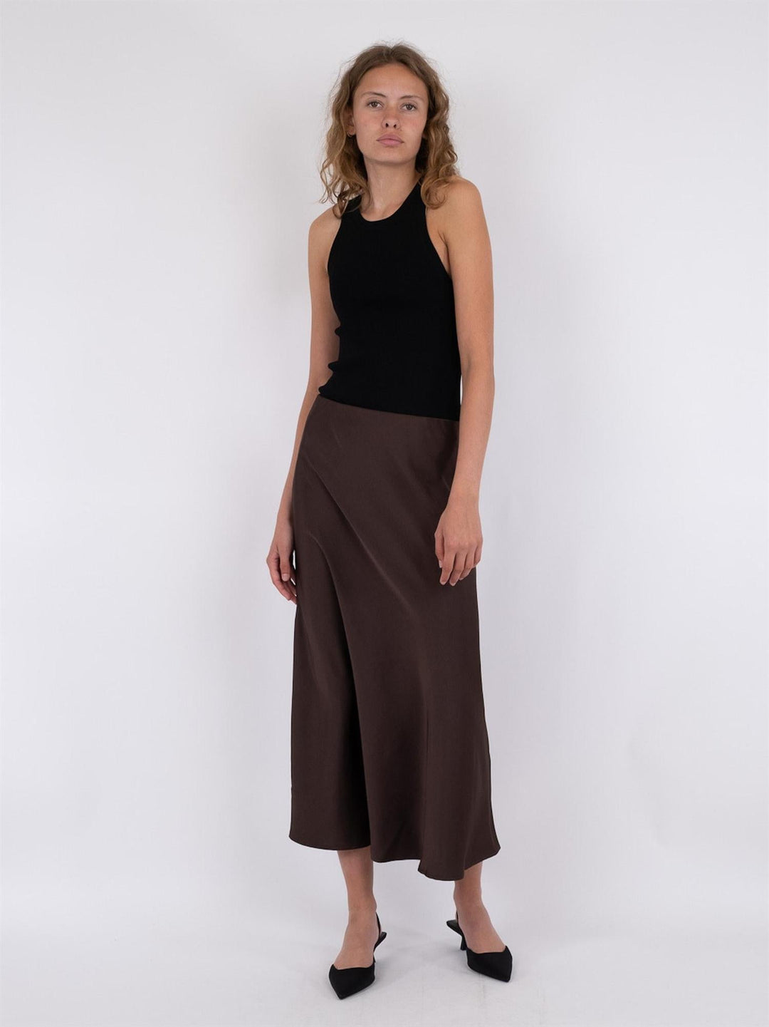 Bovary Skirt Dark Brown | Skjørt | Smuk - Dameklær på nett