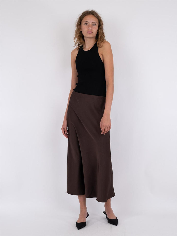 Bovary Skirt Dark Brown | Skjørt | Smuk - Dameklær på nett