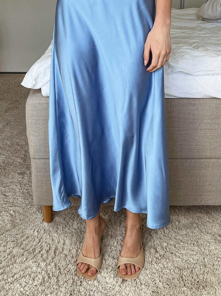 Bovary Skirt Dusty Blue | Skjørt | Smuk - Dameklær på nett