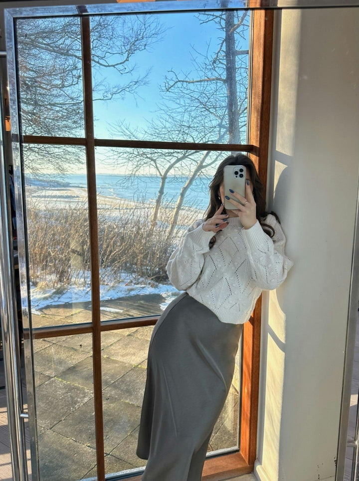 Bovary Skirt Warm Grey | Skjørt | Smuk - Dameklær på nett